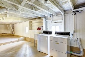 Laundry Machines in the Basement