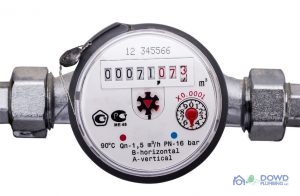 Water Meter on White Background